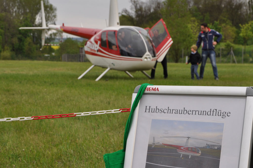 Helicopter der Firma Thüringer Helicopter Charter (THC)
